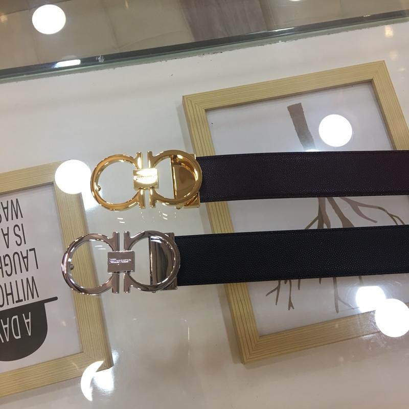 Golden Ferragamo buckle belt ASS02166