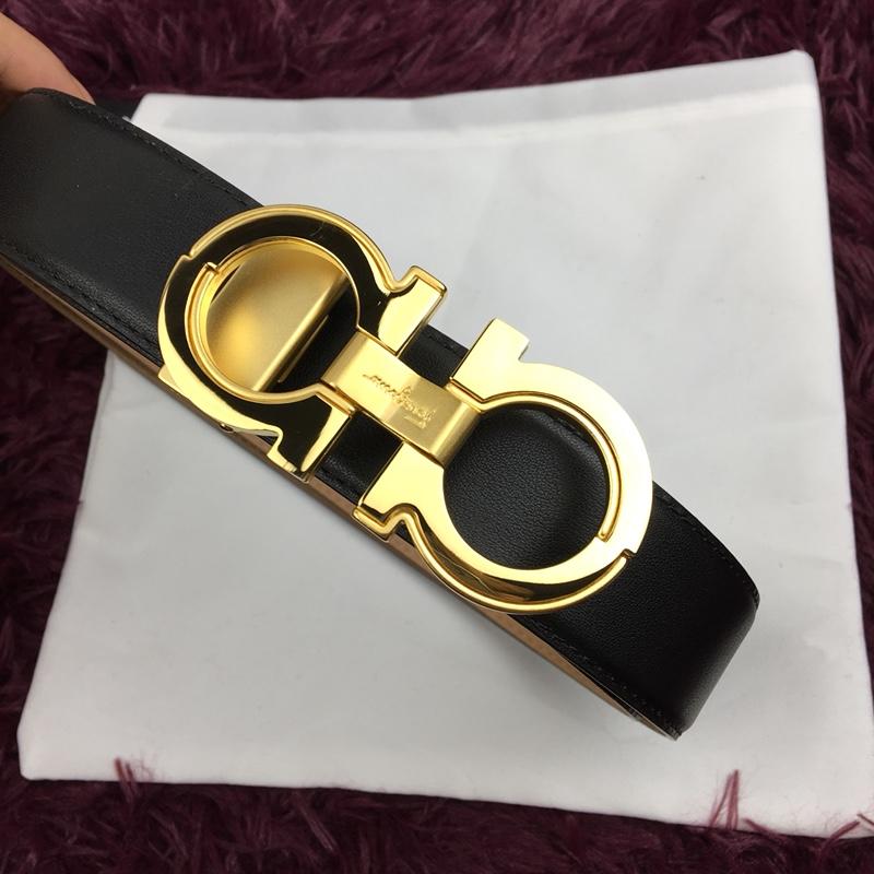 Golden Ferragamo belt ASS02227