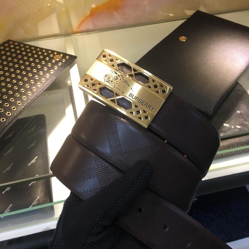 Golden Burberry buckle belt ASS02032