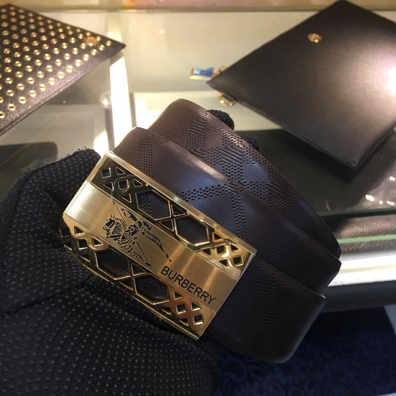 Golden Burberry buckle belt ASS02032