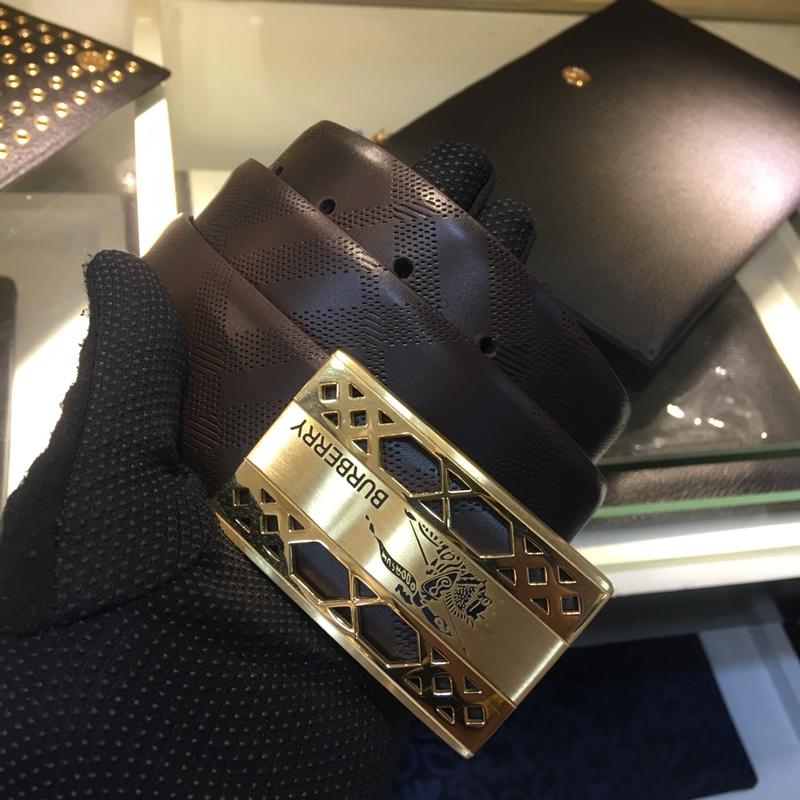 Golden Burberry buckle belt ASS02032