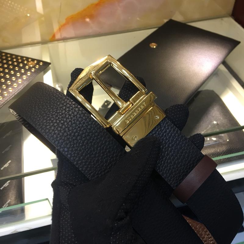 Golden Burberry buckle belt ASS02017