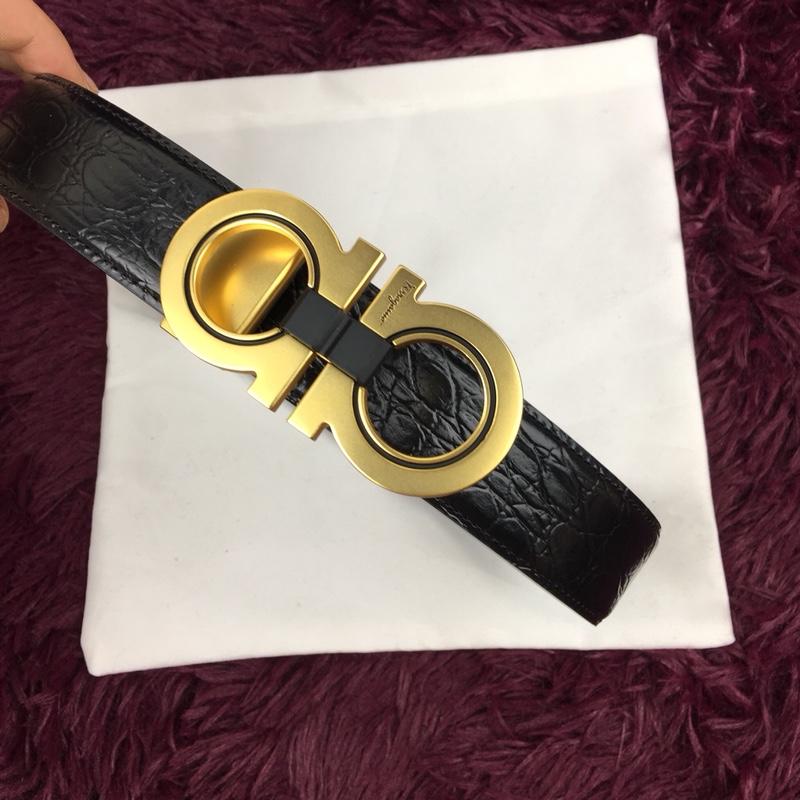 Golden Buckle Ferragamo buckle belt ASS02175