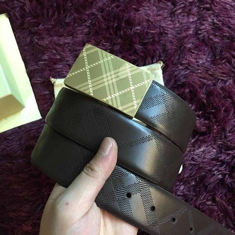 Gold-Burberry buckle belt ASS02031