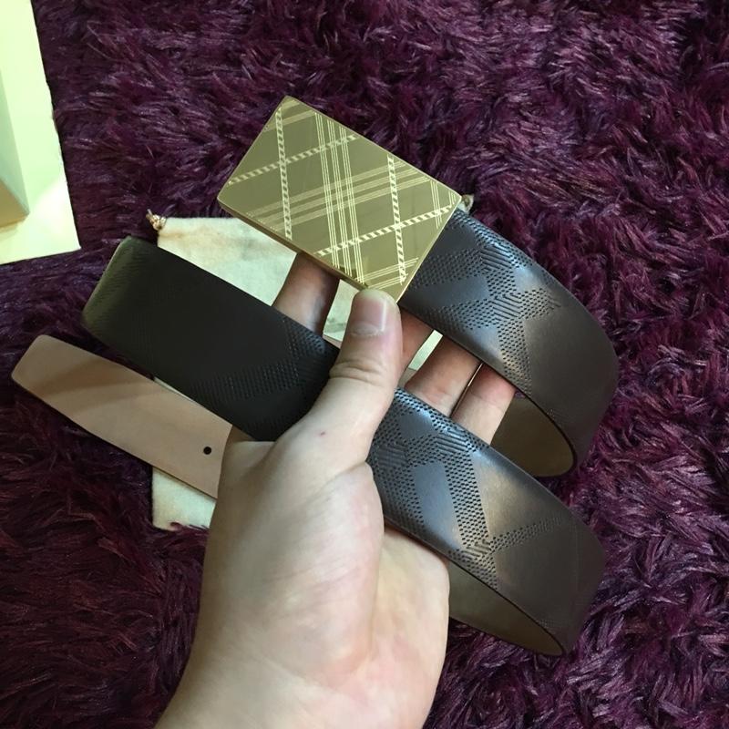 Gold-Burberry buckle belt ASS02031