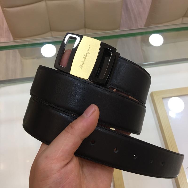 Gold Ferragamo flip buckle belt ASS02226