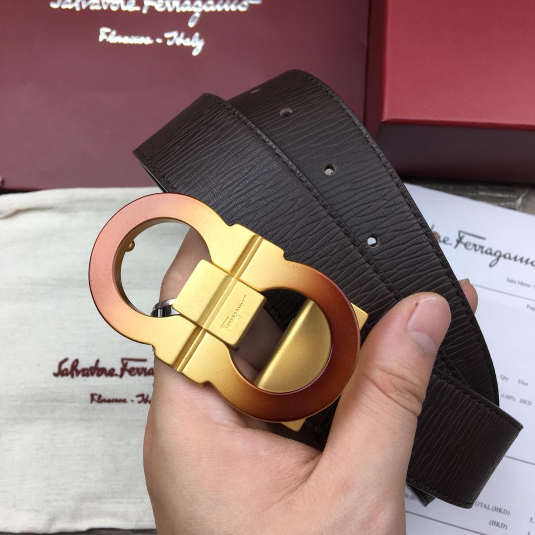 Gold Buuckle Ferragimo belt ASS02197