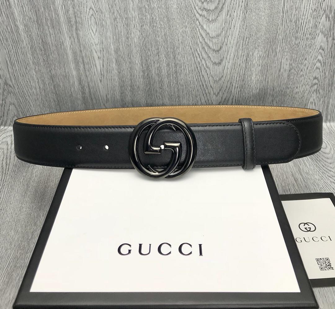 G Interlocking Gucci Black Buckle belt ASS02332