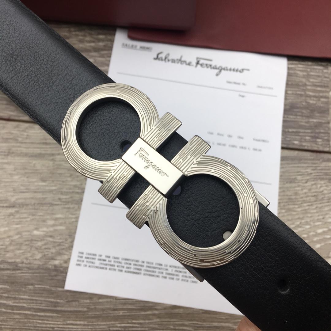 Ferragamo silver buckle belt ASS02192