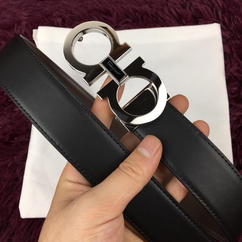 Ferragamo Silver buckle belt ASS02180