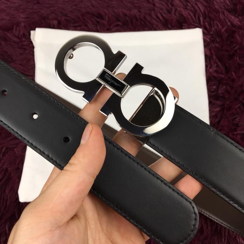 Ferragamo Silver buckle belt ASS02180