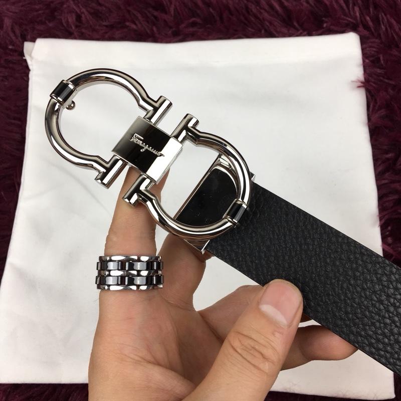 Ferragamo Silver buckle belt ASS02179