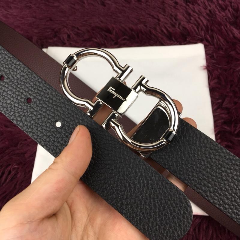 Ferragamo Silver buckle belt ASS02179