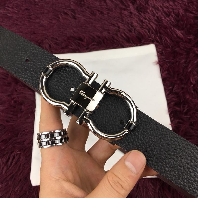 Ferragamo Silver buckle belt ASS02179