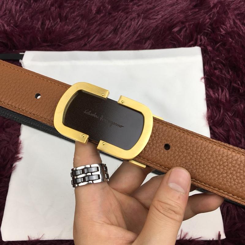 Ferragamo Brown leather belt ASS02239