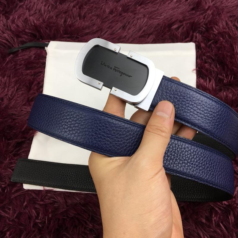 Ferragamo Blue silver belt ASS02232