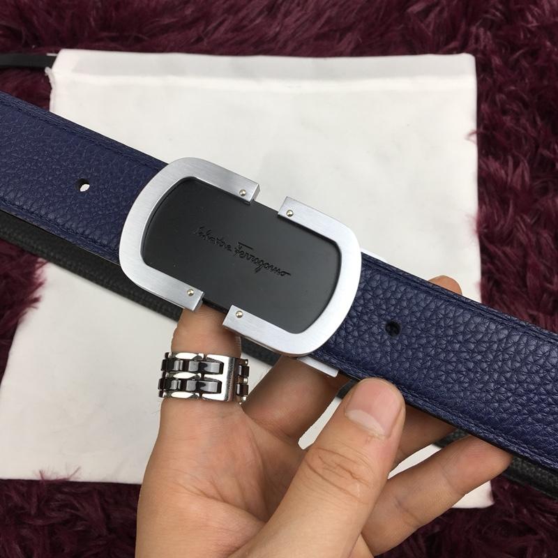 Ferragamo Blue silver belt ASS02232