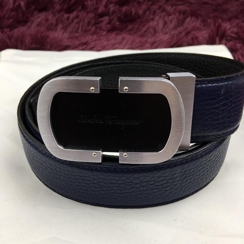 Ferragamo Blue silver belt ASS02232