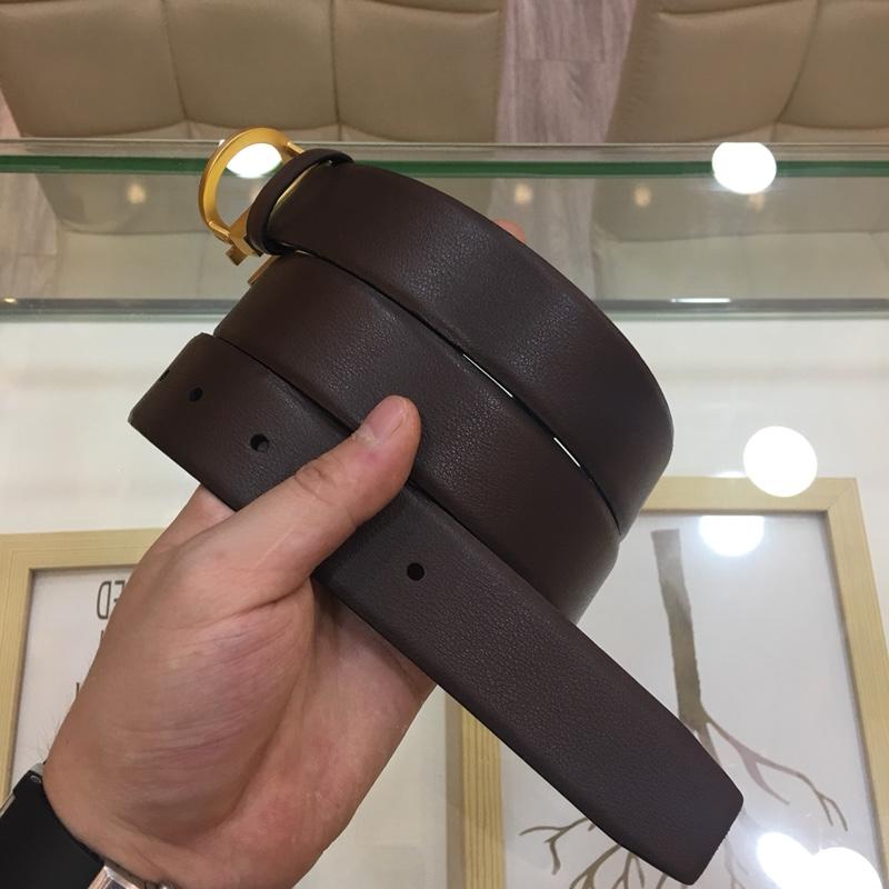 Ferragamo black leather Gold buckle belt ASS02212