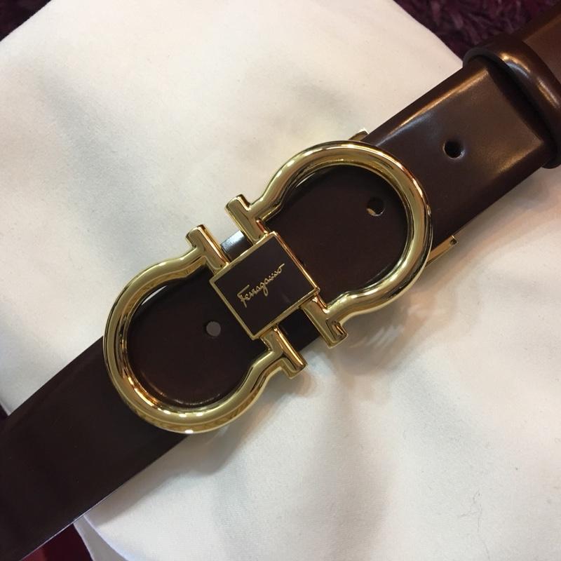 Ferragamo black leather Classy belt ASS02213