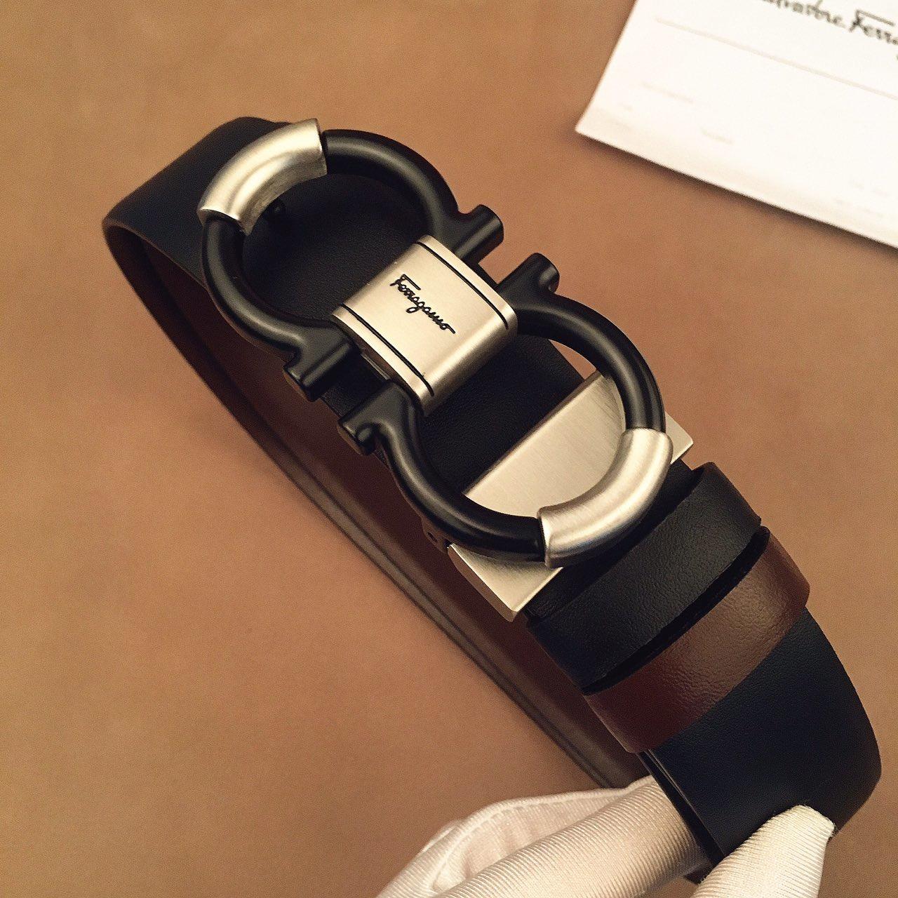 Ferragamo black buckle belt  ASS02157