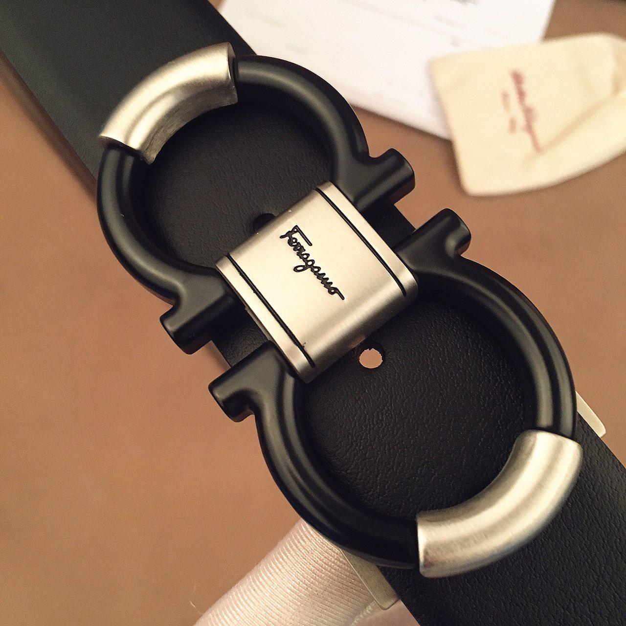 Ferragamo black buckle belt  ASS02157