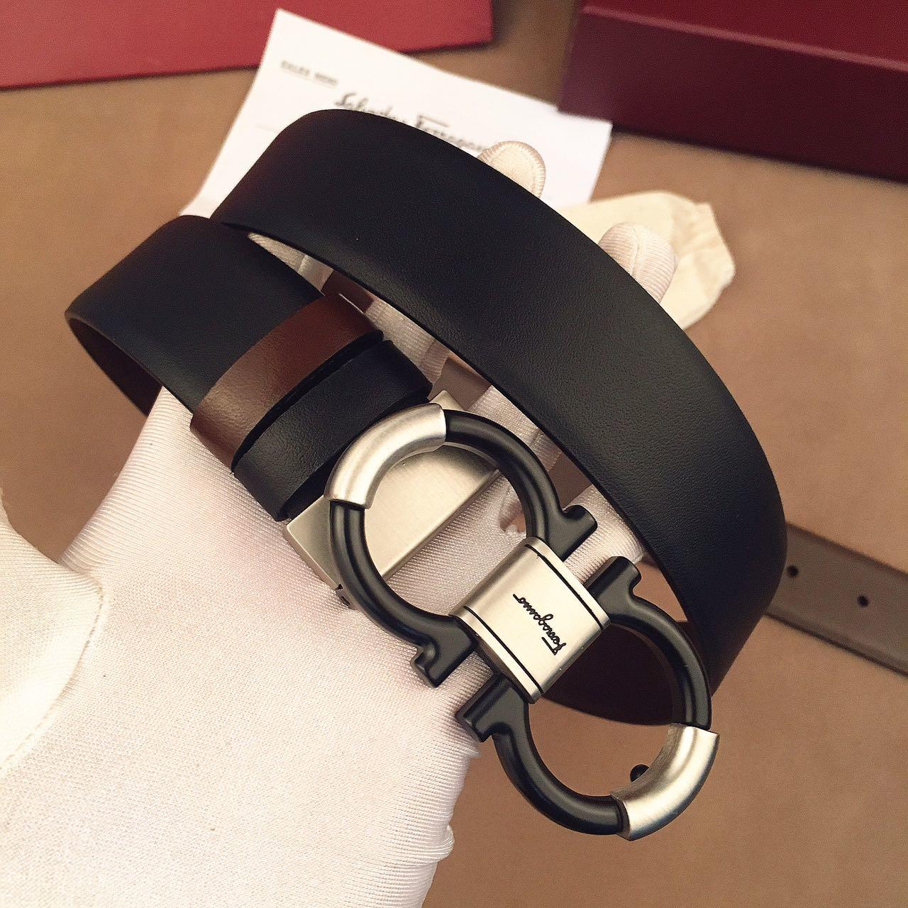 Ferragamo black buckle belt  ASS02157