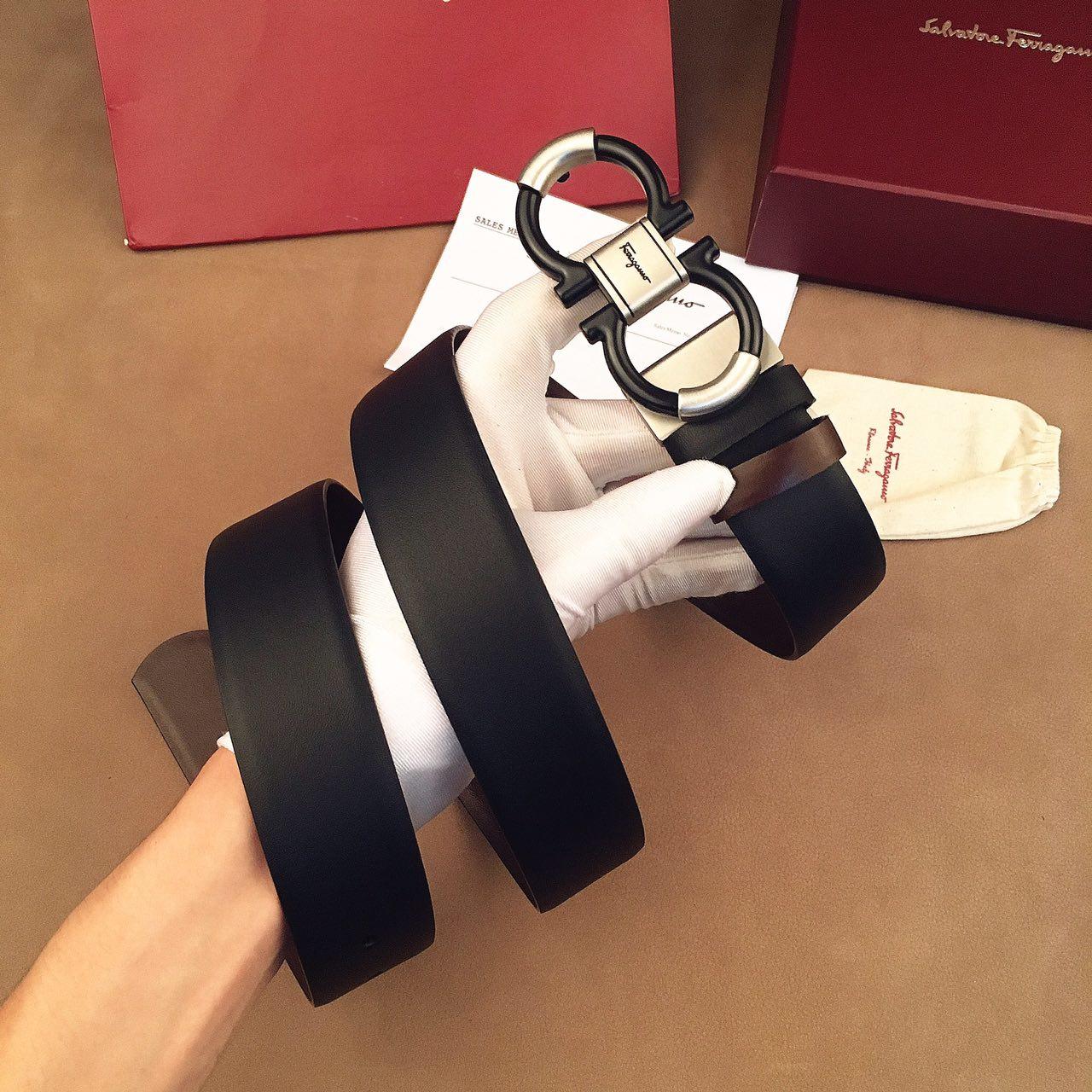 Ferragamo black buckle belt  ASS02157