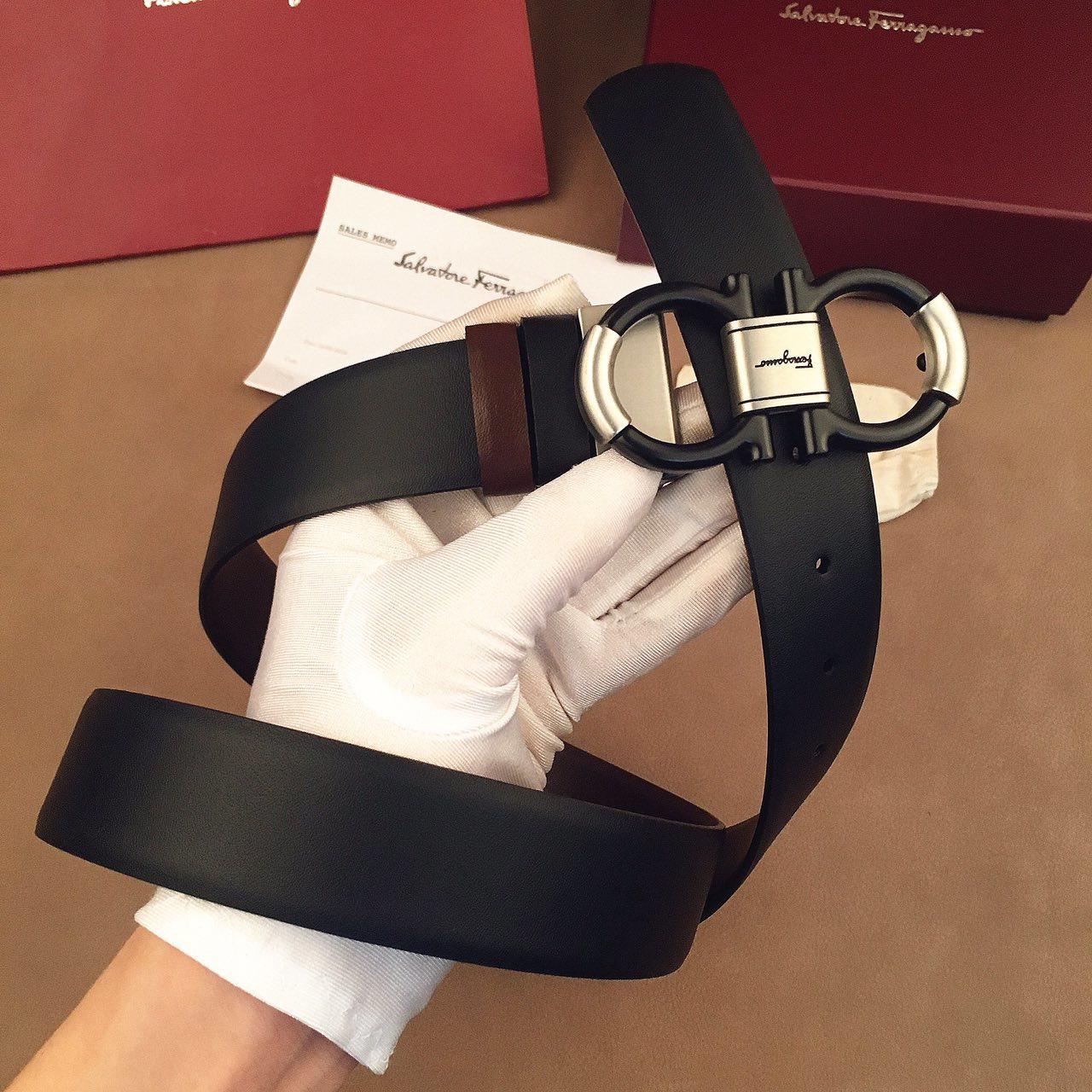 Ferragamo black buckle belt  ASS02157