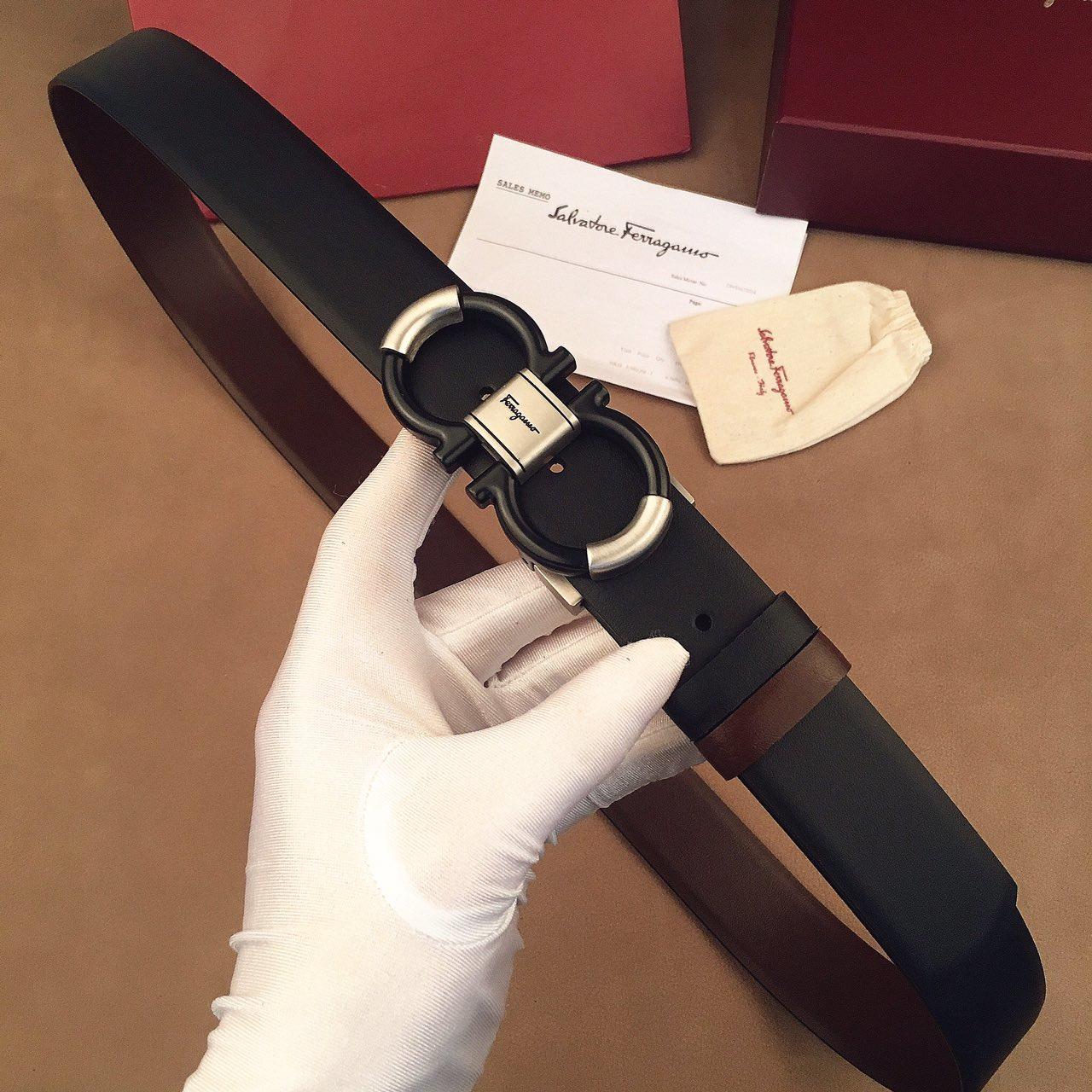 Ferragamo black buckle belt  ASS02157