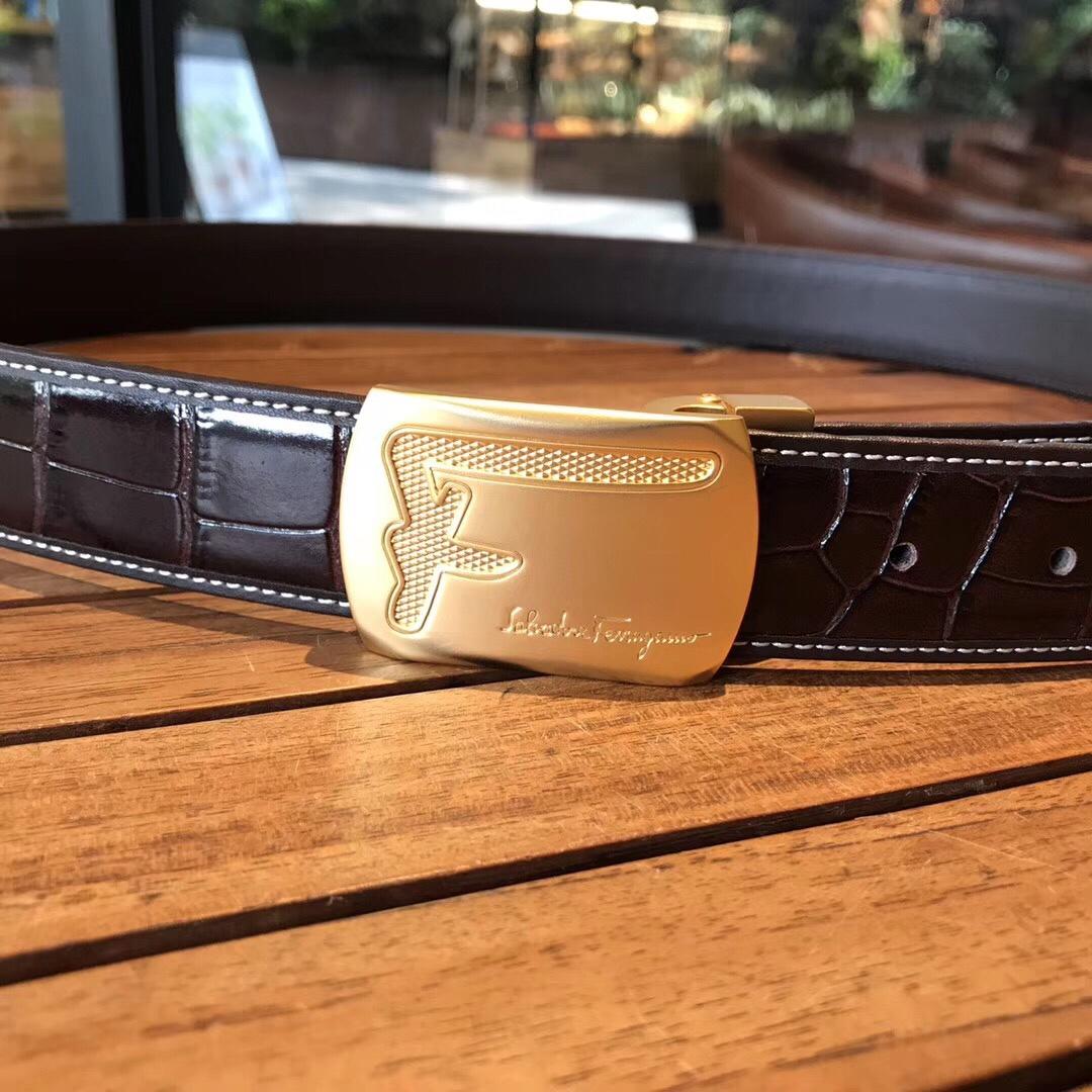 F-Ferragamo Gold belt ASS02146