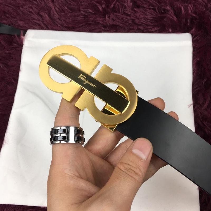 Classy Gold Ferragamo buckle belt ASS02171