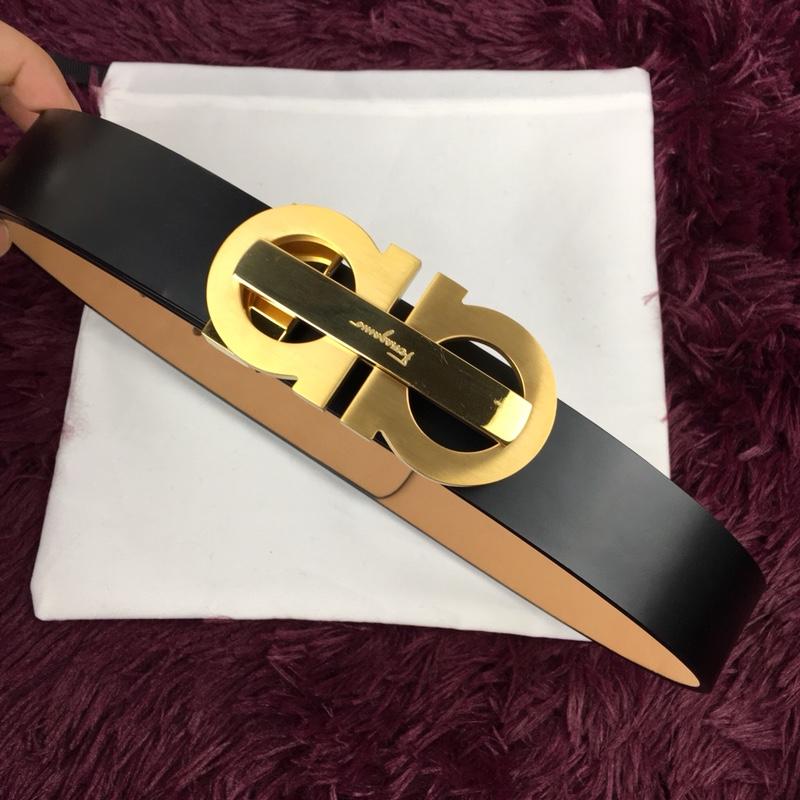 Classy Gold Ferragamo buckle belt ASS02171