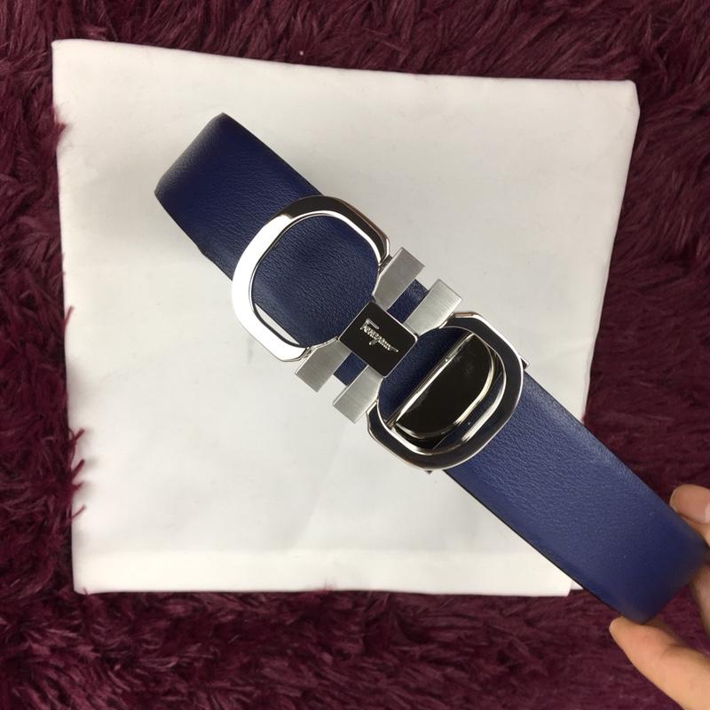 Blue Silver Ferragamo belt ASS02214