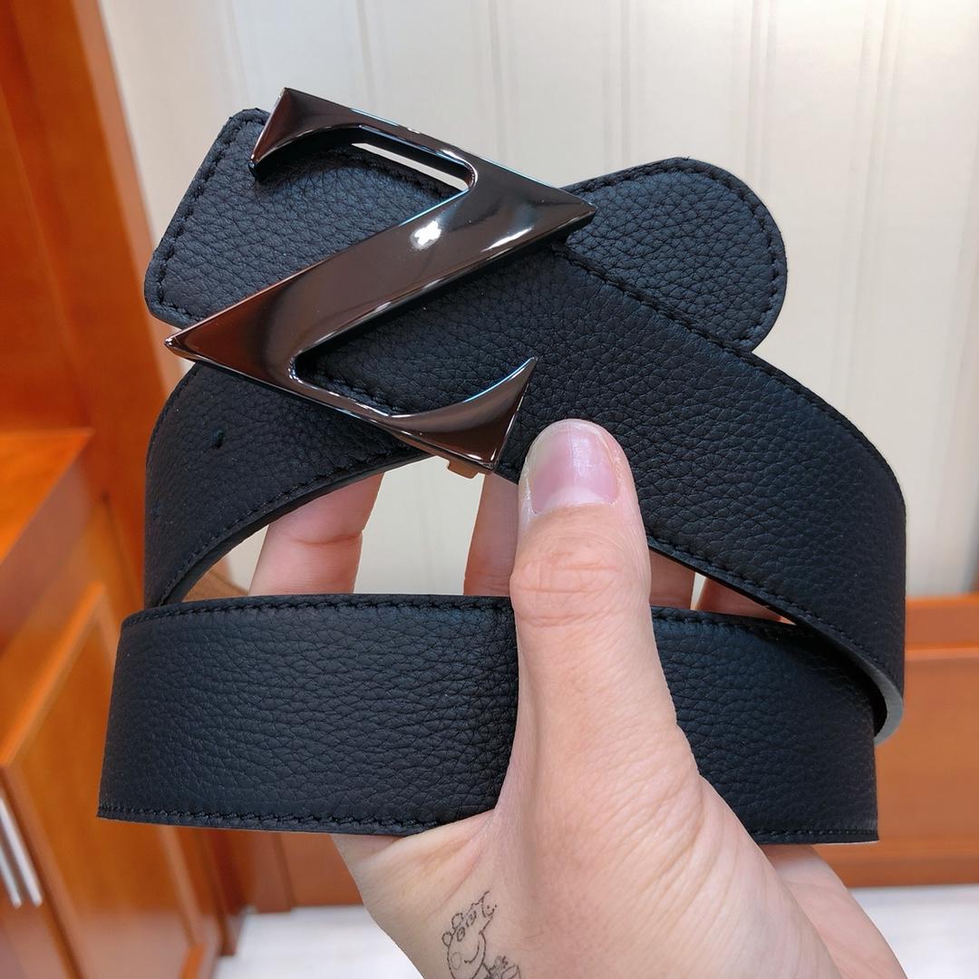 Black Ermenegildo Zegna buckle belt ASS02050