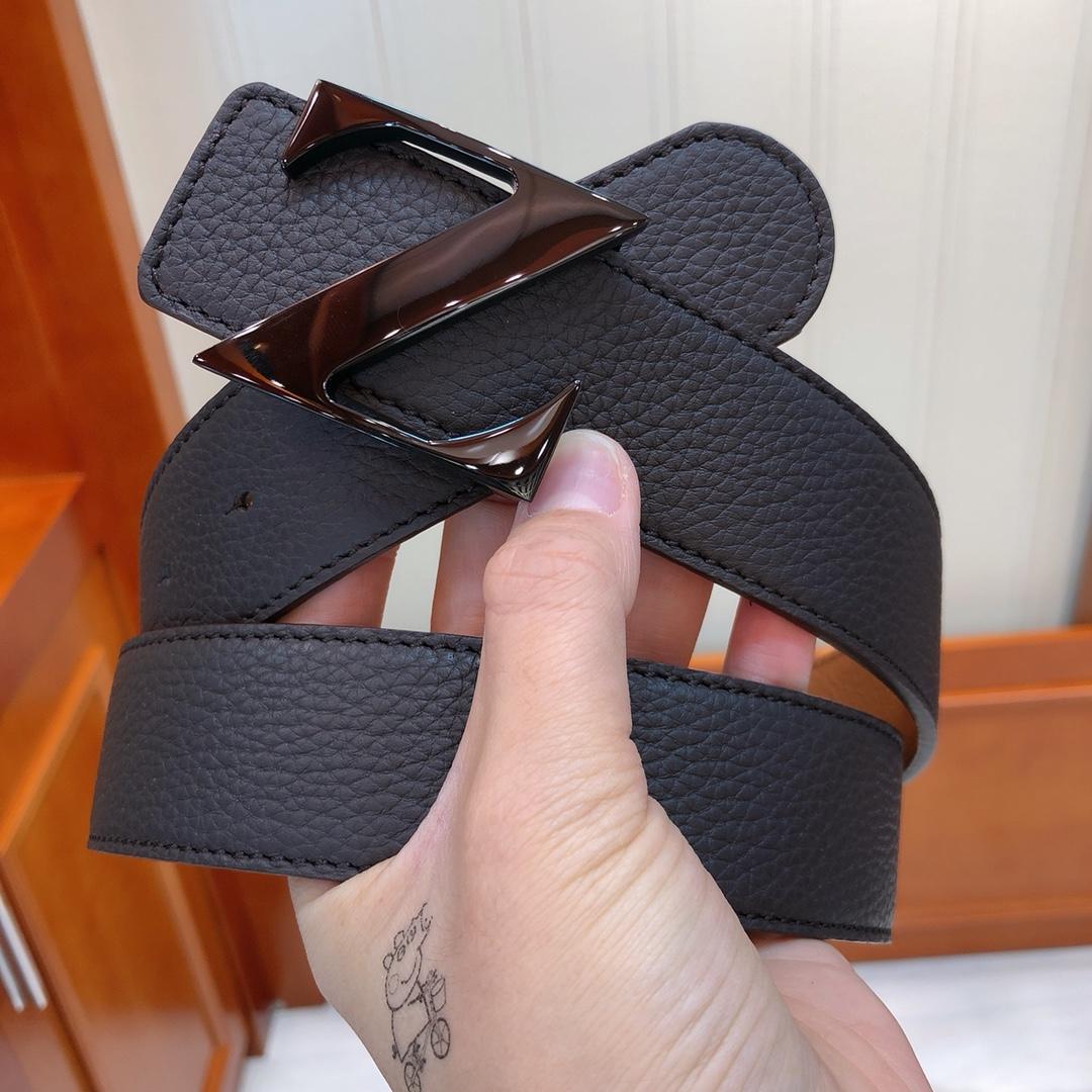 Black Ermenegildo buckle belt ASS02051