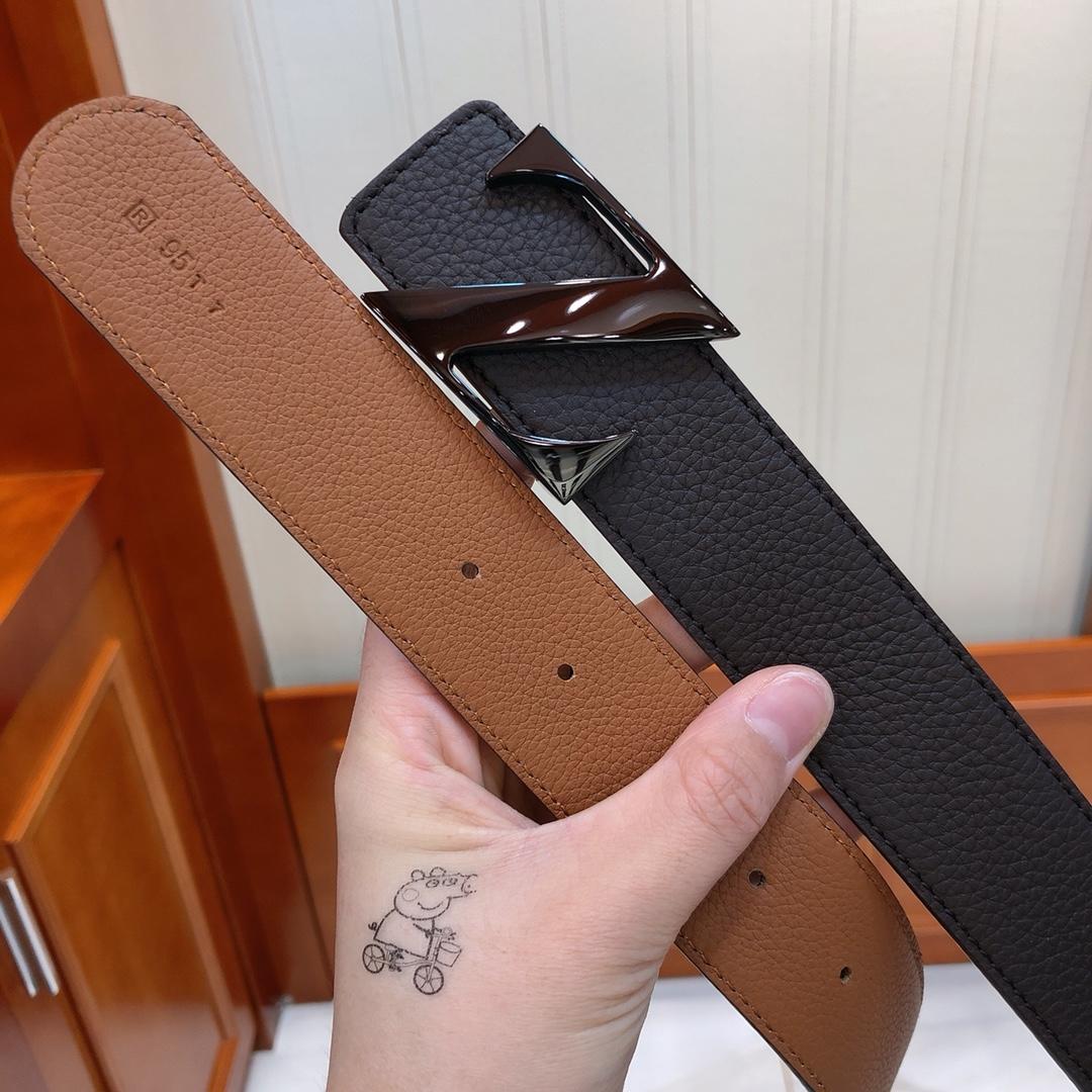 Black Ermenegildo buckle belt ASS02051