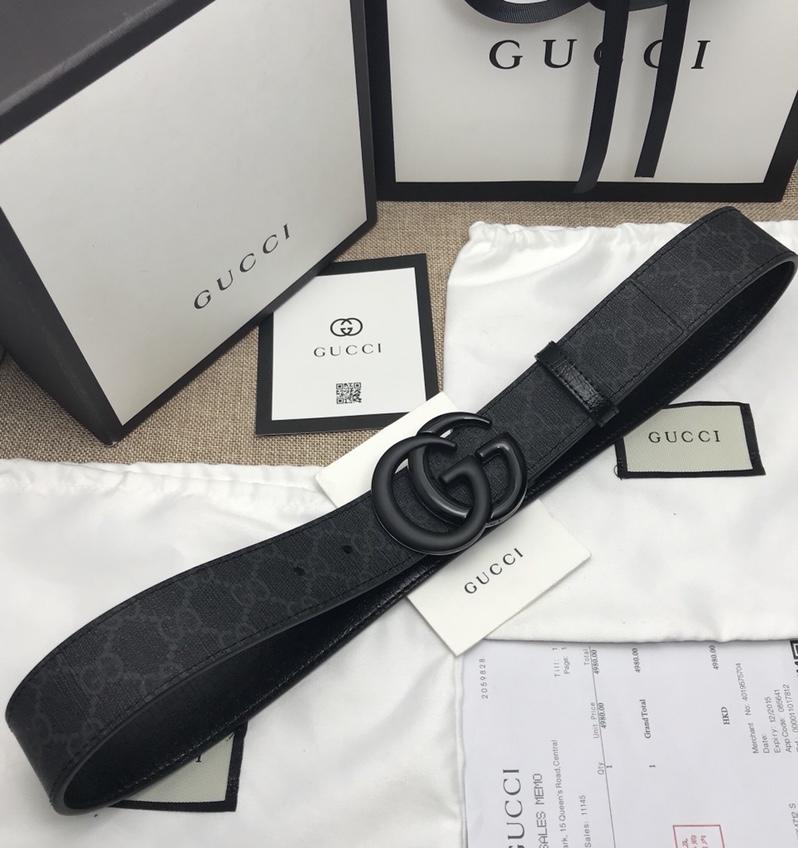 Black Double G Gucci Buckle Belt ASS02330
