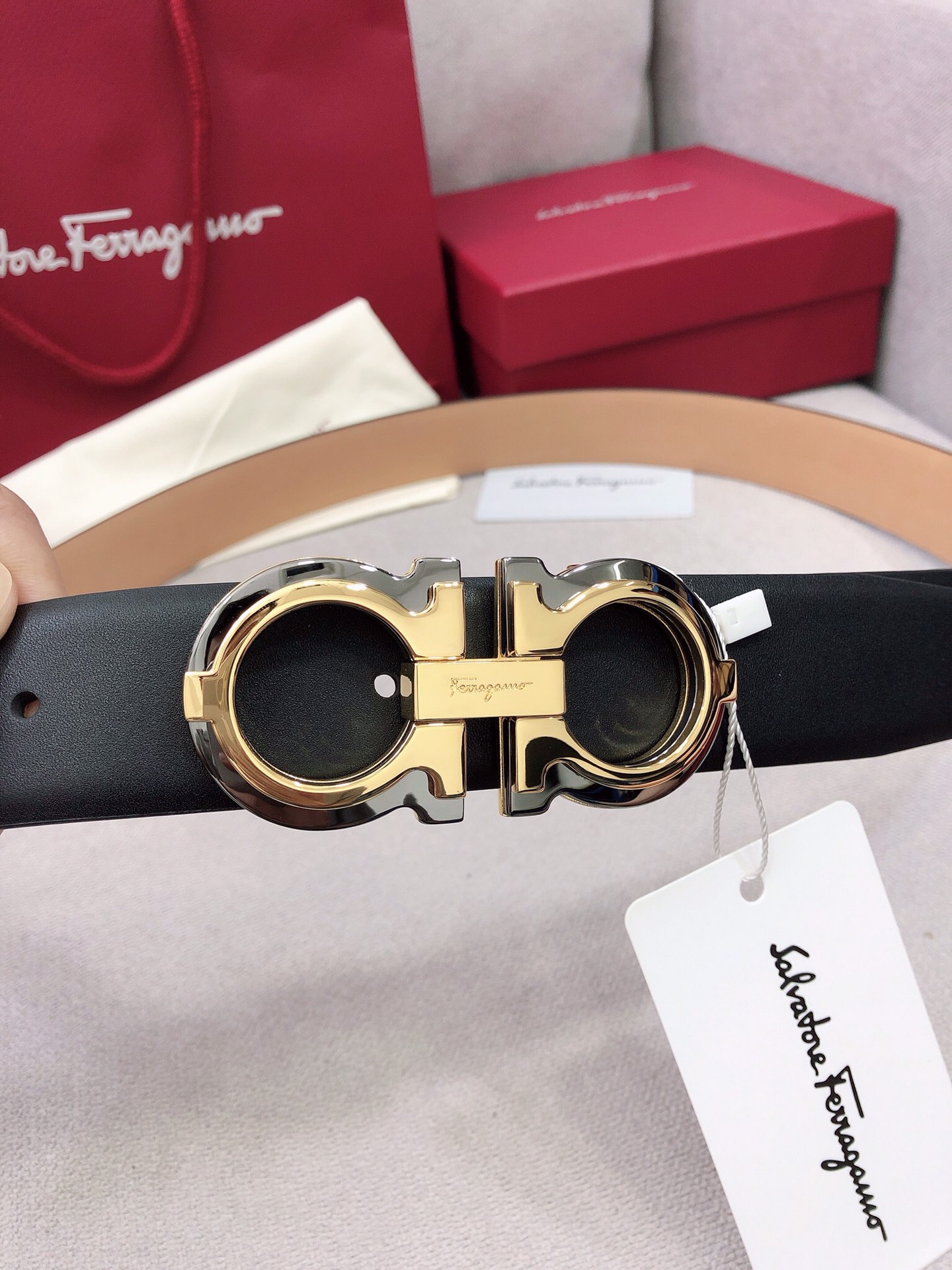 Salvatore Ferragamo Belt in Black