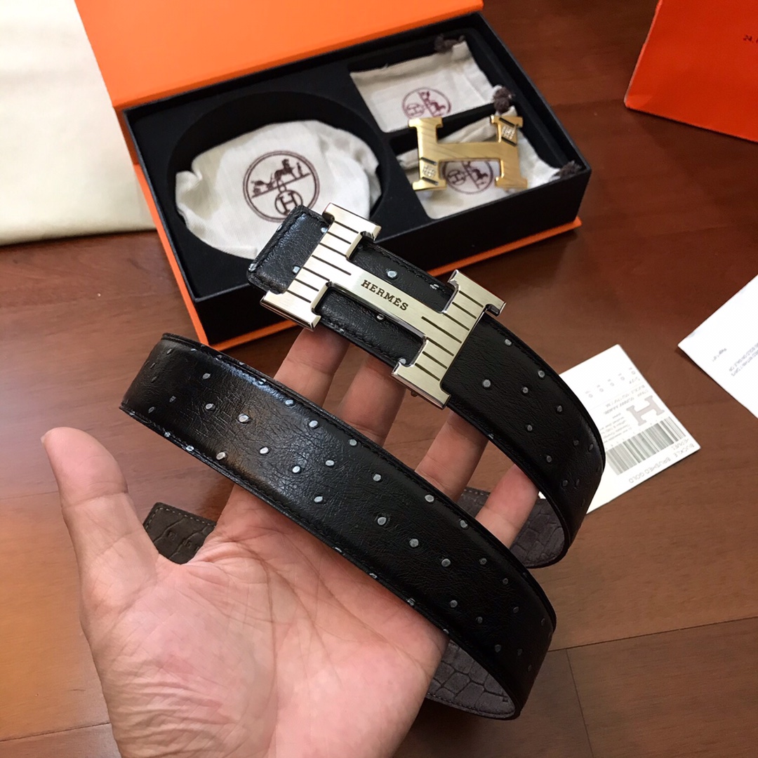 Hermes Belt in Black