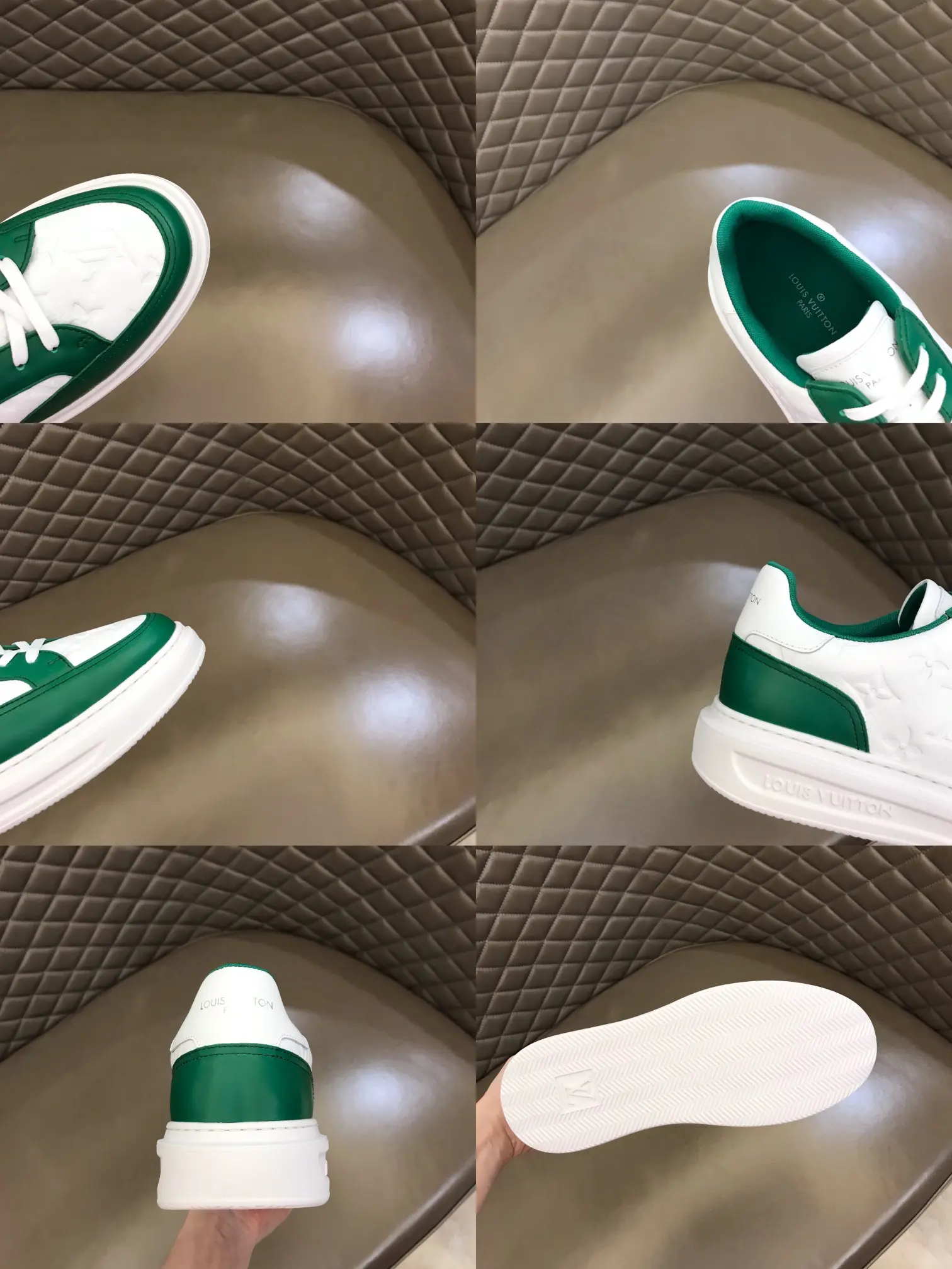 LV 2022 Beverly Hills sneakers in green