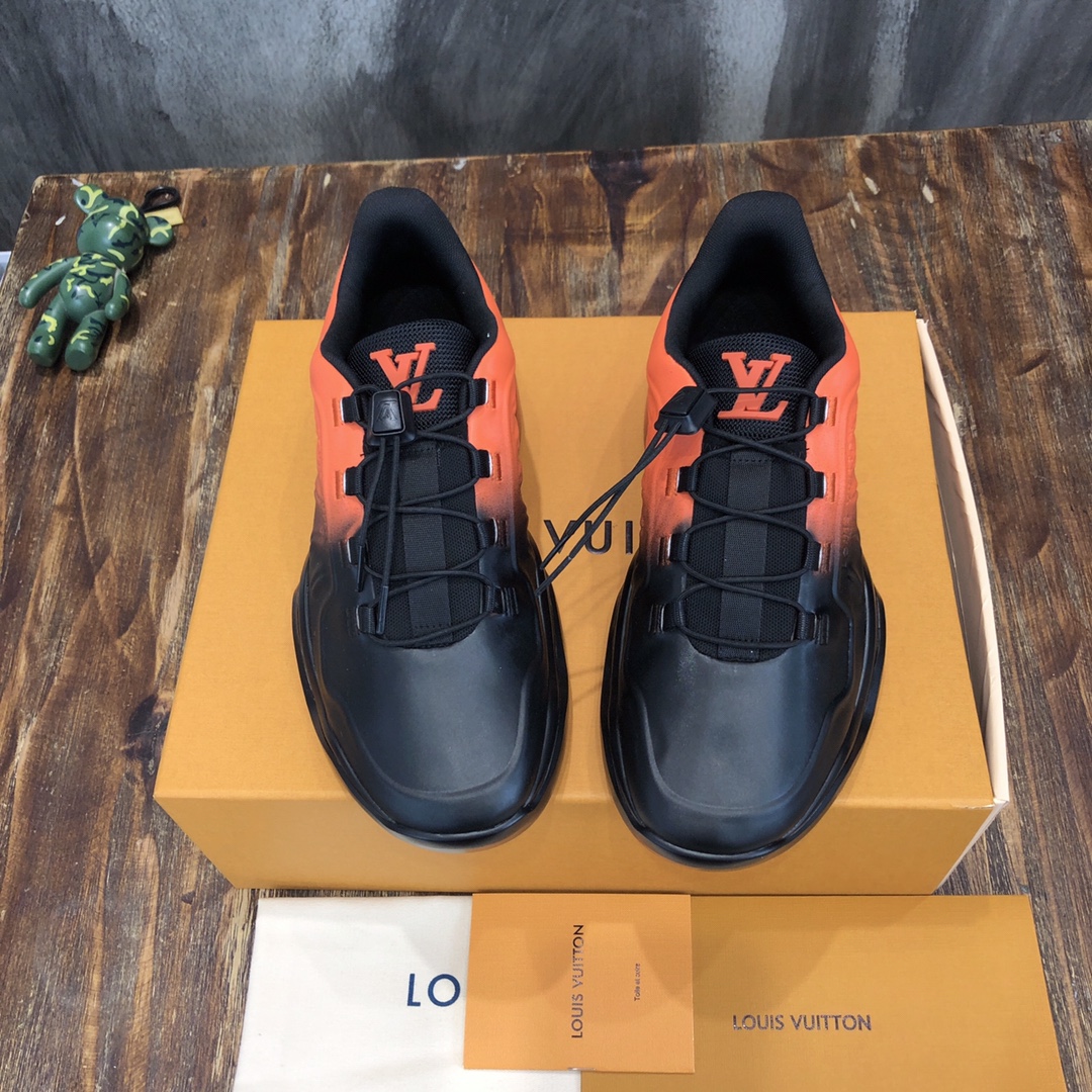 lv Sneakers Millenium  in Orange with B