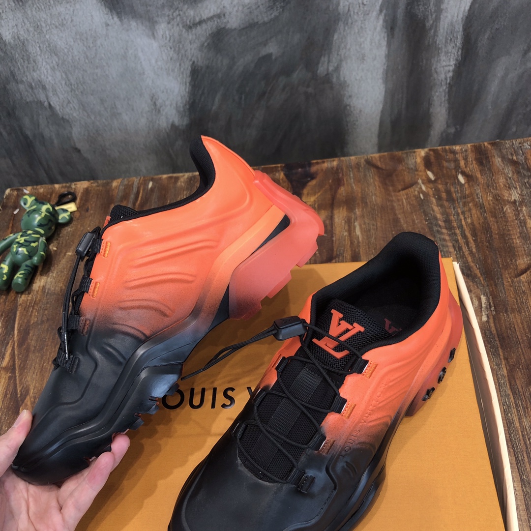 lv Sneakers Millenium  in Orange with B
