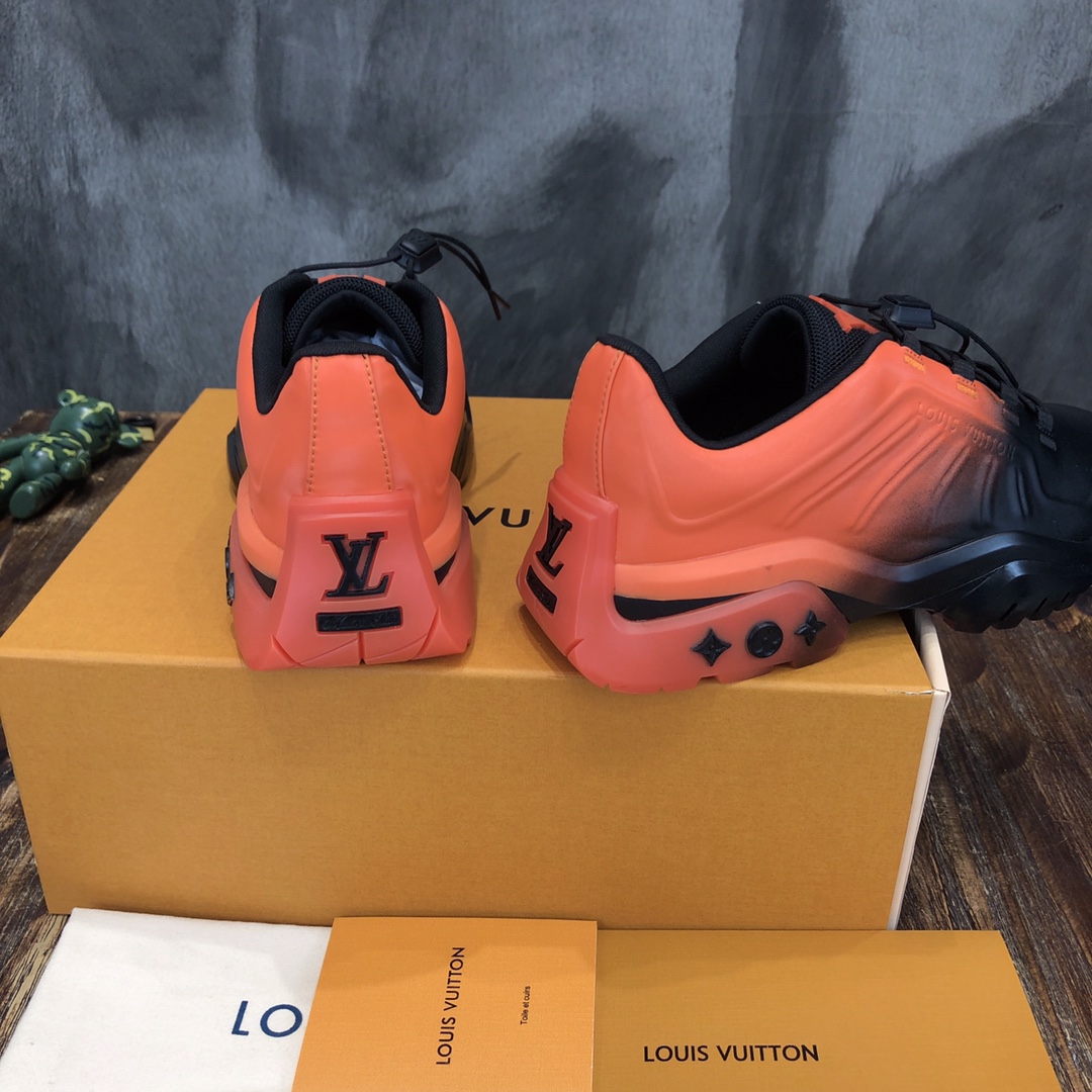 lv Sneakers Millenium  in Orange with B