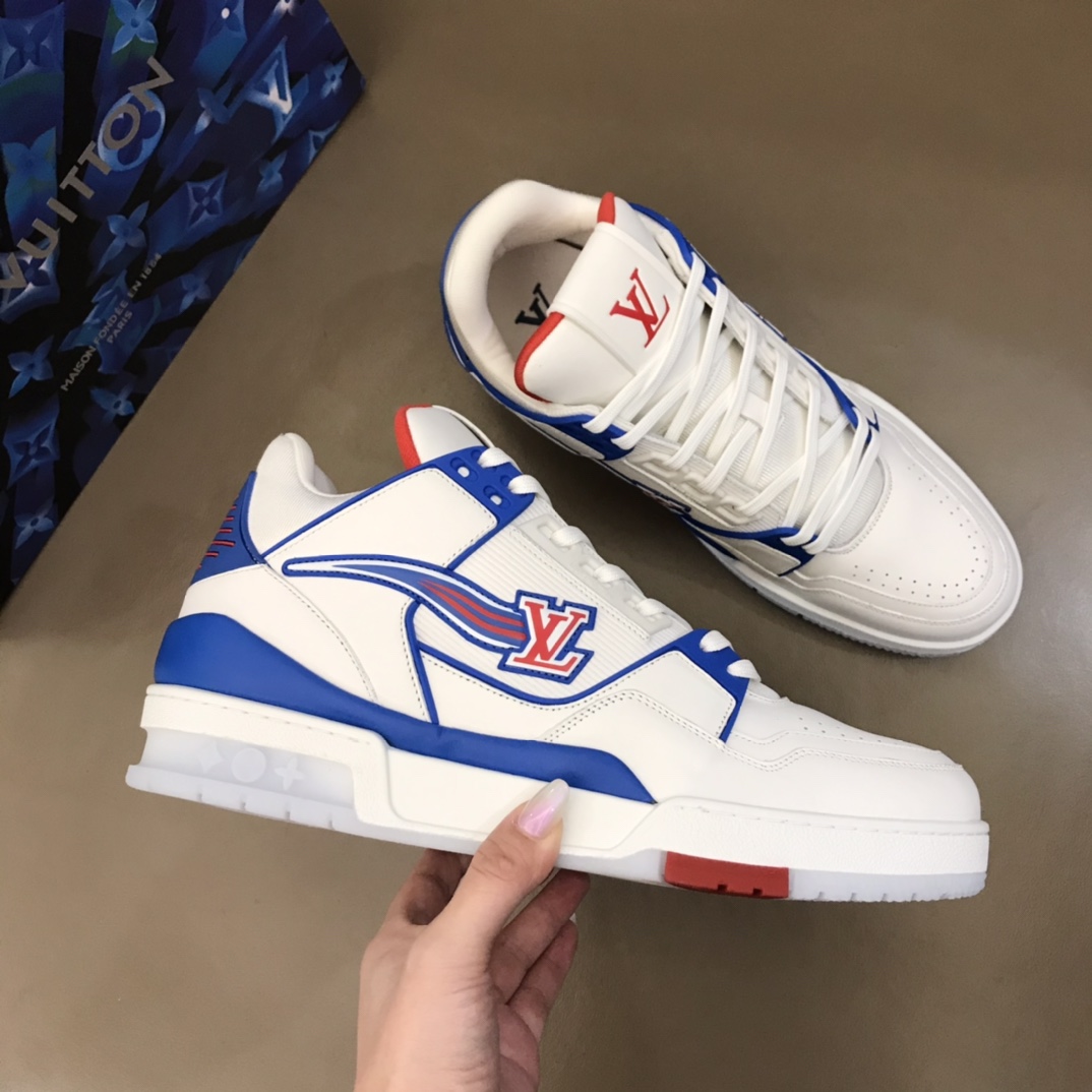 lv Sneaker Virgil Abloh in Blue