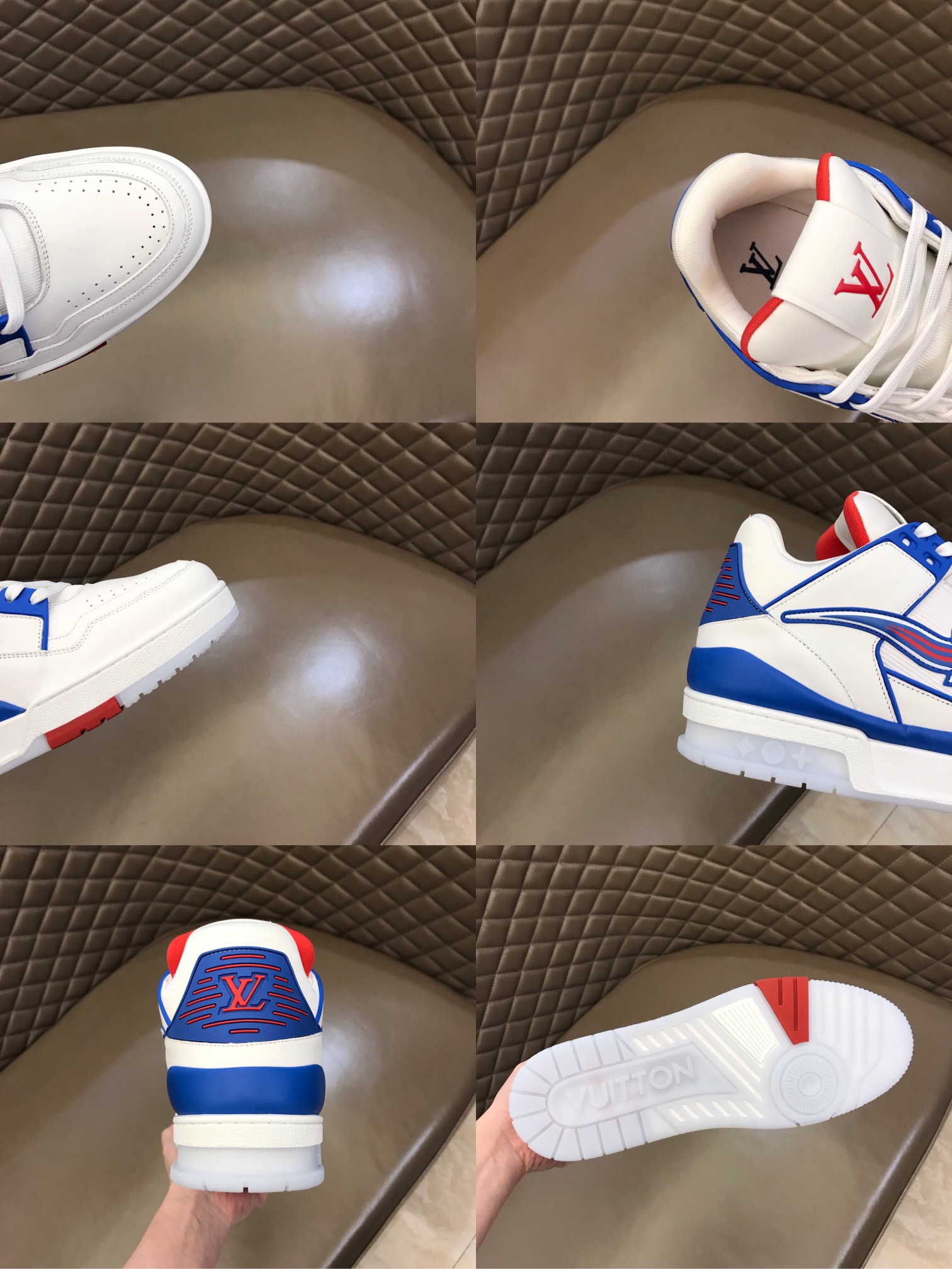 lv Sneaker Virgil Abloh in Blue