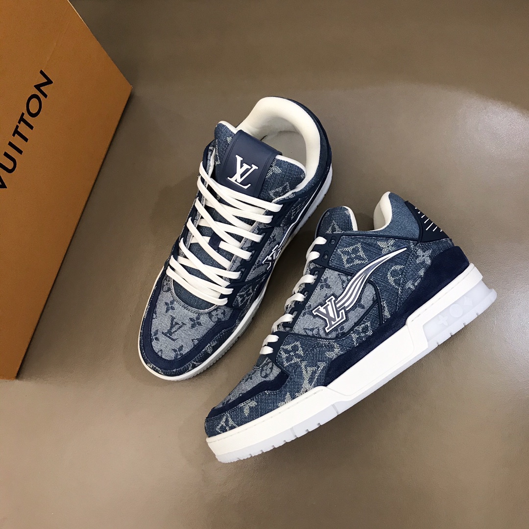 lv Sneaker Virgil Abloh in Blue