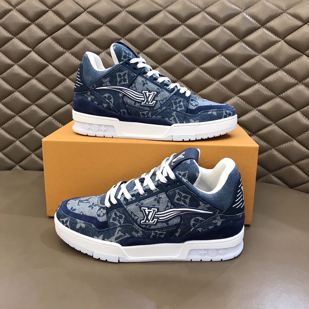 lv Sneaker Virgil Abloh in Blue