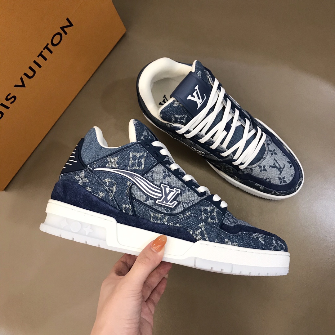 lv Sneaker Virgil Abloh in Blue