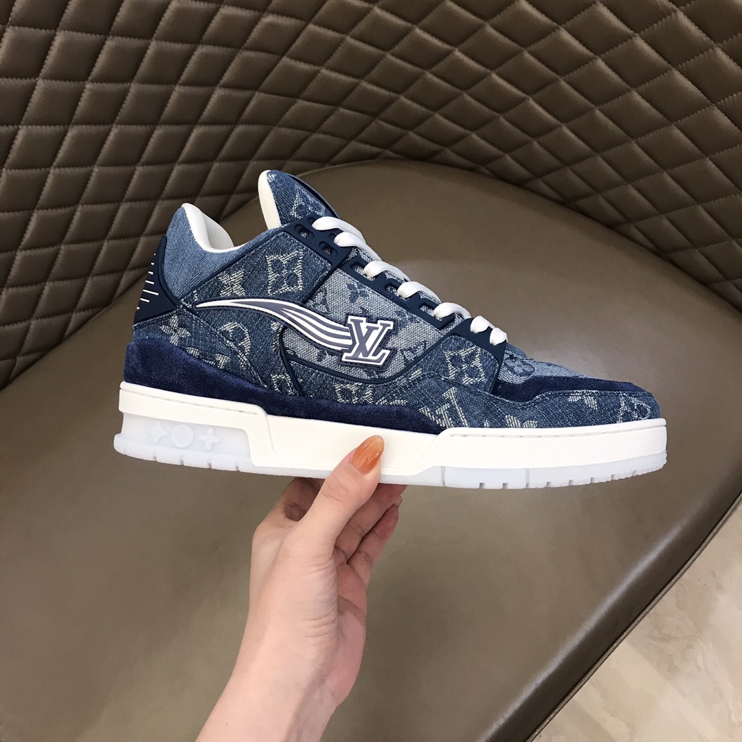 lv Sneaker Virgil Abloh in Blue